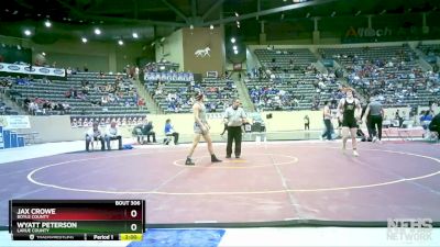 175 lbs Champ. Round 2 - Jax Crowe, Boyle County vs Wyatt Peterson, LaRue County