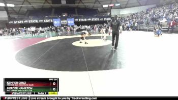 108 lbs Quarterfinal - Mercer Hamilton, Mat Demon Wrestling Club vs Kemper Cruz, Prometheus Wrestling Club