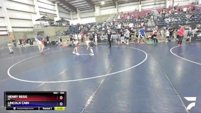 105 lbs Round 2 - Henry Begg, MI vs Lincoln Cain, OR