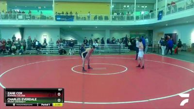 157 lbs 7th Place Match - Charles Everdale, Wilkes University vs Zane Cox, Roanoke College