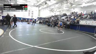 155 lbs Cons. Round 4 - Sandy Li, Webb vs Shelby Colwell, Aliso Niguel