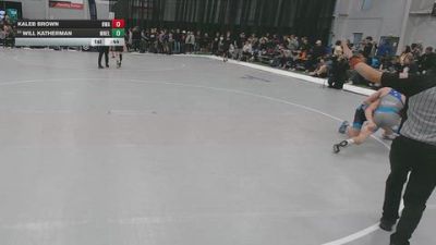 120 lbs Cons. Semis - Kaleb Brown, Hawkeye Wrestling Academy vs Will Katherman, MN Elite