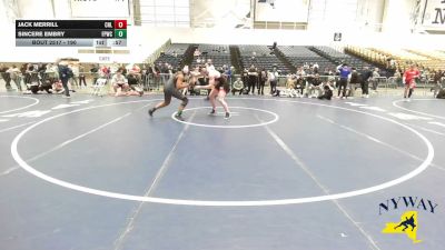 190 lbs 5th Place Match - Sincere Embry, Funky Panda Wrestling Club vs Jack Merrill, Club Not Listed