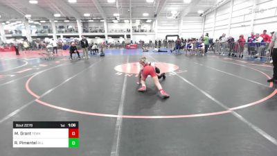 88 lbs Quarterfinal - Myles Grant, Tewksbury vs Ryan Pimentel, Billerica