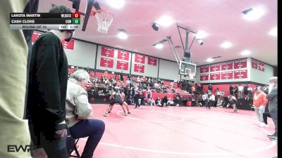 120 lbs Round Of 16 - Lakota Martin, Braggs vs Cash Cloke, Coweta