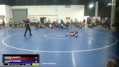 114 lbs Round 3 (8 Team) - Carson Bassett, Wisconsin vs Maddax Hacking, Utah