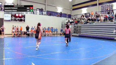 120 lbs Quarterfinals (8 Team) - Isabella Taylor, LaFayette vs Alliyah Rone, Jordan