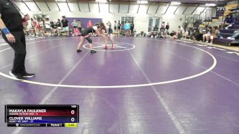 140 lbs Placement - Makayla Faulkner, Sudden Victory Red vs Clover Williams, Husky WC Navy