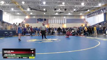 235 lbs Quarterfinal - Kaylee Hill, New Albany vs Jaelyn Elgin, North Pontotoc High School