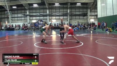 165 lbs Cons. Round 1 - Tyler Miller, Plymouth State University vs Vincent Player, Bridgewater State University