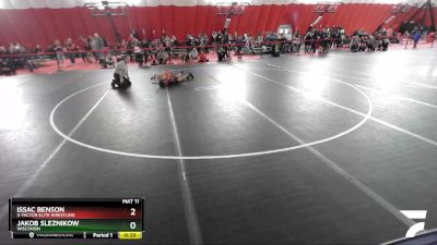 86 lbs Champ. Round 1 - Issac Benson, X-Factor Elite Wrestling vs Jakob Sleznikow, Wisconsin