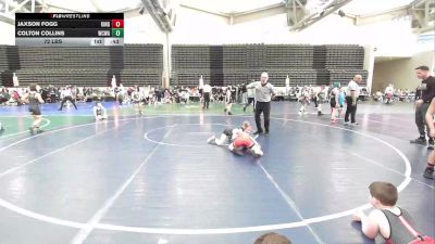 72 lbs Rr Rnd 6 - Jaxson Fogg, Kingsway K-3 vs Colton Collins, Wrecking Crew Wrestling Academy