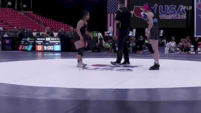 59 kg Rnd Of 32 - Ariana Valdivia, California vs Charlotte Kouyoumtjian, Victory School Of Wrestling