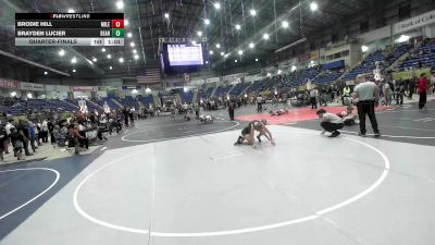 109 lbs Quarterfinal - Brodie Hill, Mile High WC vs Brayden Lucier, Bear Cave WC