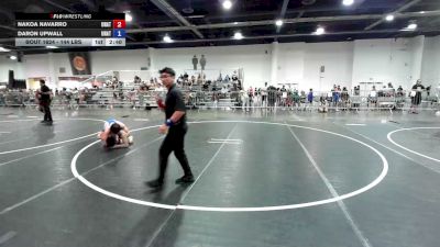 144 lbs Quarterfinal - Nakoa Navarro, Unattached vs Daron Upwall, Unattached