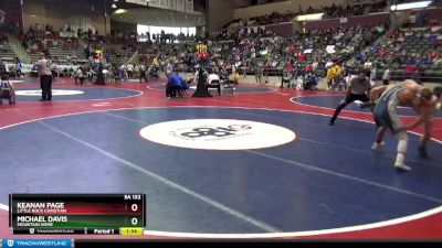 5A 132 lbs Quarterfinal - Keanan Page, Little Rock Christian vs Michael Davis, Mountain Home