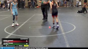 60 lbs Quarterfinal - Piper Durant, Unattached vs Zayne Young, Iron Horse