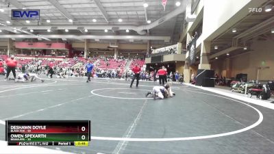 70 lbs Quarterfinal - Deshawn Doyle, Black Fox vs Owen Spexarth, Brawlers