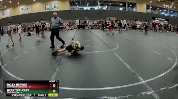 64 lbs Round 1 (6 Team) - Ryley Herwig, Warhawks Wrestling vs Braxton Holtz, Team Gotcha