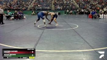 4A 215 lbs Cons. Semi - Hayden Haynes, McDowell vs Kiyon Brown, Athens Drive