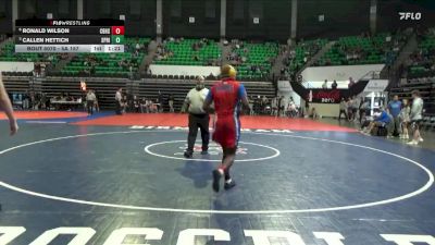 5A 157 lbs Quarterfinal - Callen Hettich, Springville vs Ronald Wilson, Carver Birmingham