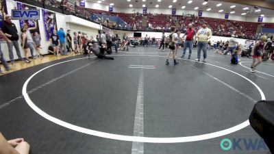 61 lbs Consi Of 8 #2 - Cayden Petersen, Lions Wrestling Academy vs Lukas Ruzicka, El Reno Wrestling Club