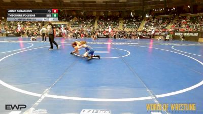 67 lbs Quarterfinal - Audie Spradling, F-5 Grappling vs Theodore Folkens, Maverick