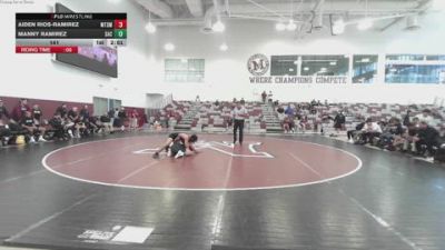 141 lbs Round 3 (6 Team) - Manny Ramirez, Santa Ana College vs Aiden Rios-Ramirez, Mt. SAC (Maroon)