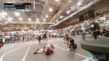 43 lbs Round Of 16 - Elijah Curtis, Little Axe Takedown Club vs Trinity Collins, Standfast