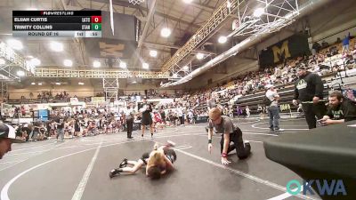 43 lbs Round Of 16 - Elijah Curtis, Little Axe Takedown Club vs Trinity Collins, Standfast