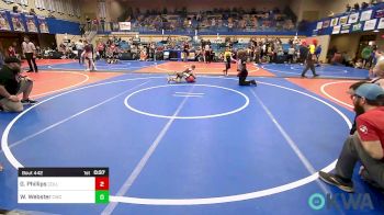 61 lbs Semifinal - Wyatt Webster, Claremore Wrestling Club vs Grayson Phillips, Collinsville Cardinal Youth Wrestling