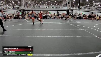 144 lbs Round 1 (8 Team) - Miles Hinson, Mat Assassins Black vs Myles Grossman, Gettysburg