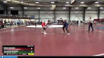 285 lbs Cons. Round 1 - Ryan Higgins, Bridgewater State University vs Frances Boahen, New England College