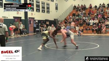 Boys-190 lbs Semifinal - Logan Garriques, Wilson`s Wildcats vs Zahier Chiles, Brower`s Brawlers
