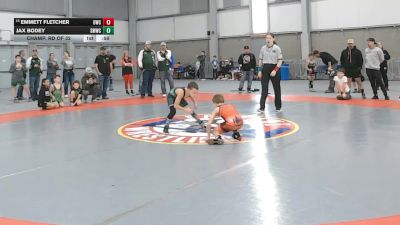 67 lbs Champ. Rd Of 32 - Emmett Fletcher, Outlaw Wrestling Club vs Jax Bodey, St. Maries Wrestling Club