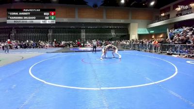 135 lbs Quarterfinal - Karianna Delgado, Inderkum vs Coral Averett, Burns