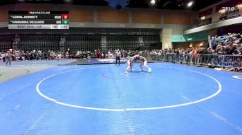 135 lbs Quarterfinal - Karianna Delgado, Inderkum vs Coral Averett, Burns