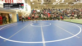 Boys 165 lbs Champ. Round 1 - Shane Wilbur, Hollister Boys vs Julian Lee, Burlingame&nbsp;Boys