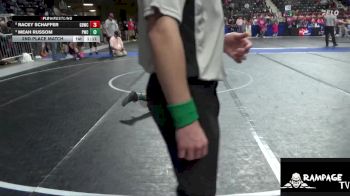 95 lbs 2nd Place Match - Meah Russom, Phillipsburg Wrestling Club vs Racey Schaffer, Great Bend Wrestling Club