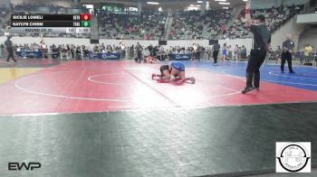 108 lbs Round Of 32 - Sicilie Lomeli, Bethel vs Kaylyn Chism, Tahlequah JH Girls