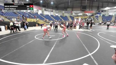 155 lbs Rr Rnd 4 - Malia Bornhoft, Bear Cave WC vs Daisy Padilla, Jefferson Wrestling Club