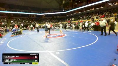 145 Class 2 lbs Champ. Round 1 - Mina Himmel, Timberland vs Lucille Moore, Parkway West