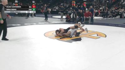 126 lbs Semifinal - Elias Castaneda, Bella Vista (SJ) vs Siraj Sidhu, Clovis North (CS)