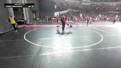 60 lbs Quarterfinal - Jemma Smallwood, Marshfield vs Rowyn Cathman, Boscobel Youth Wrestling
