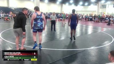 215 lbs Round 5 (10 Team) - Cole Ross, Terre Haute South Red vs Deve`On Colston, Miramar Wrestling Club