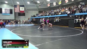 115 lbs Cons. Round 3 - Kiara Gates, Williamsburg vs Eva Kriegel, Iowa Valley