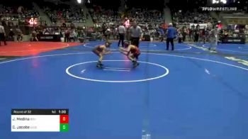 61 lbs Prelims - Julian Medina, Bolingbrook Jr Raiders vs Chase Jacobs, Basement Brawlers