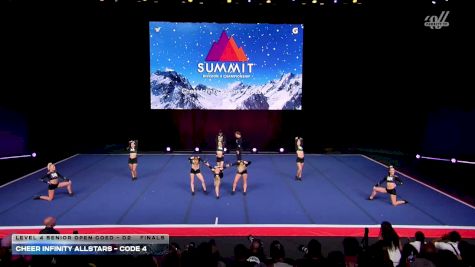 Cheer Infinity Allstars - Code 4 [2026 L4 Senior Open Coed - D2 Finals] 2026 The D2 Summit