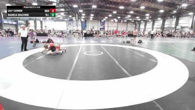 100 lbs Rr Rnd 2 - Lily Cohen, Orchard South Girls vs DANICA BACORN, PA Legends