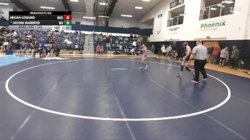 125 lbs Cons. Semi - Micah Lozano, Messiah vs Jaydin Barreto, Misericordia